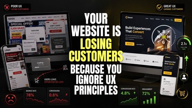 Your Website Is Losing Customers Because You Ignore UX Principles